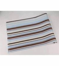 Papel de parede listrado com listras em tons de azul menino 1492-3506