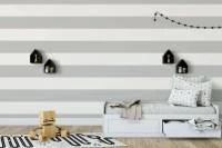 Papel de parede listras grossas em cinza e branco 1502-3528