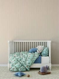 Papel de parede bege com listras finas 1511-3560