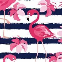 Papel de parede flamingo rosa listrado 1521-3584
