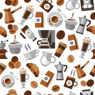 Papel de parede cafeteria moderna