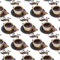 Papel de parede café com xicaras