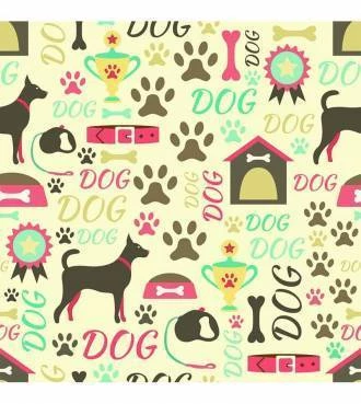 Papel de parede patinhas de cachorro