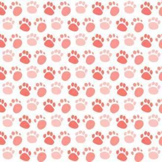 Papel de parede patinhas pet rosa