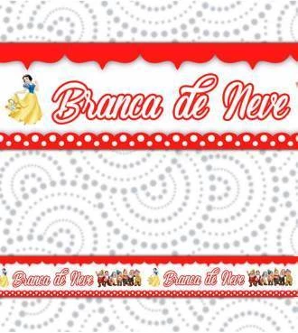 Faixa decorativa princesa branca de neve
