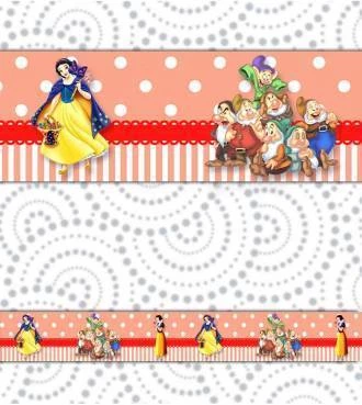 Faixa decorativa branca de neve