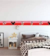 Faixa decorativa Minnie com listras e poá 1599-3711