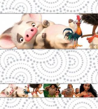 Faixa decorativa adesiva personagens Moana