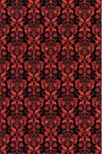 Papel de parede retro vermelho com fundo preto