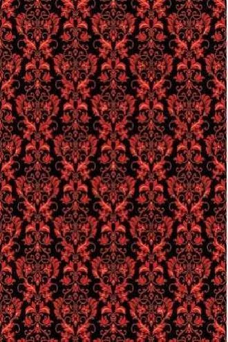 Papel de parede retro vermelho com fundo preto