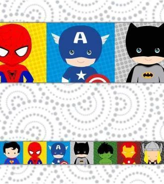Faixa decorativa Super Heróis