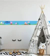 Faixa decorativa infantil Peppa Pig 1628-3762