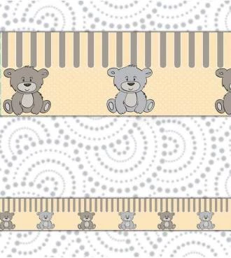 Faixa decorativa bebê urso