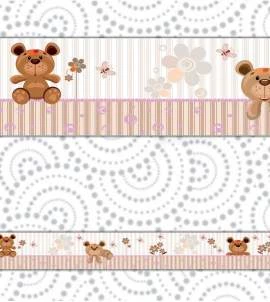 Faixa decorativa infantil com urso