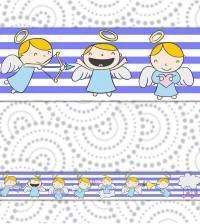 Faixa decorativa infantil com anjinhos 1641-3789