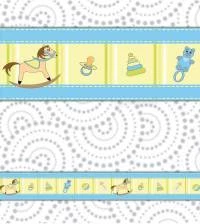Faixa decorativa para quarto de bebe menino 750-3801