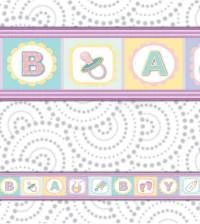 Faixa decorativa adesiva Baby 1647-3811