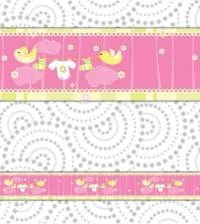Faixa decorativa adesiva para meninas 1648-3813