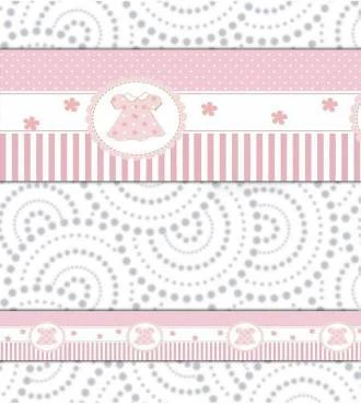 Faixa decorativa infatil menina