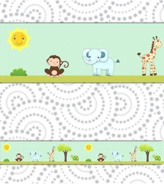 Faixa decorativa infantil safari