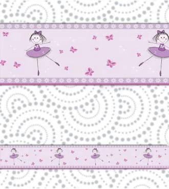 Faixa decorativa lilás bailarina