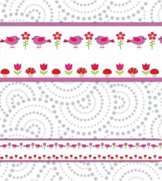 Faixa decorativa passaros