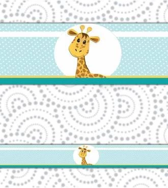 Faixa decorativa infantil girafa