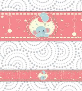 Faixa decorativa infantil elefantinho