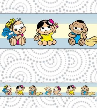 faixa decorativa turma da Mônica Baby