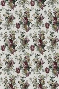 Papel de parede floral com flores vinho