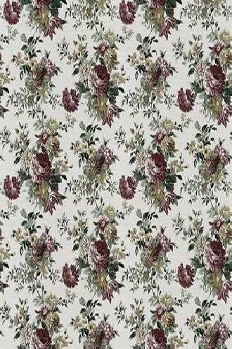 Papel de parede floral com flores vinho