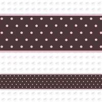Faixa decorativa poá com fundo escuro e bolinhas rosas 417-3886