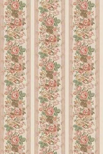 Papel de parede floral em tons de rosa e salmon