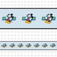 Faixa decorativa mickey com fundo azul claro 425-3893