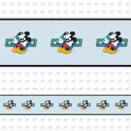 Faixa decorativa mickey com fundo azul claro
