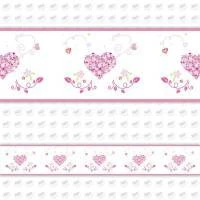 Faixa decorativa coração floral 732-3895