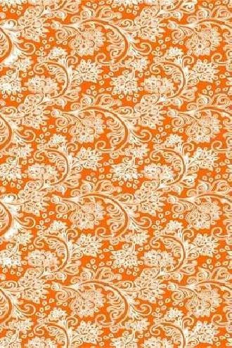 Papel de parede abstrato Swirl Laranja