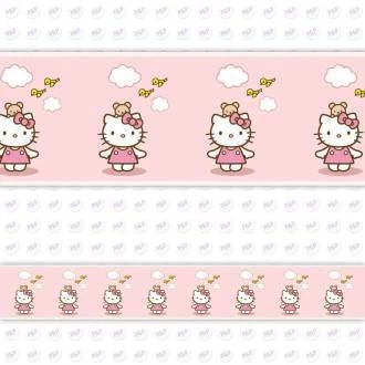 Faixa decorativa Hello Kitty pássaros