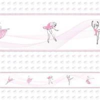 Faixa decorativa tema ballet em rosa 647-3908