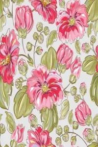 Papel de parede floral com flores grandes 350-398