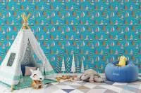 Papel de parede infantil barcos 1707-4008