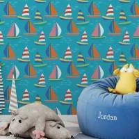 Papel de parede infantil barcos 1707-4009
