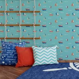 Papel de parede infantil praia
