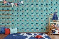 Papel de parede infantil bichos do mar 1709-4012