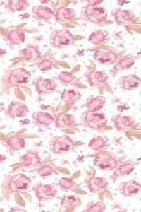 Papel de parede floral com botões de rosas