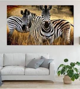 Painel Adesivo Natureza Zebras