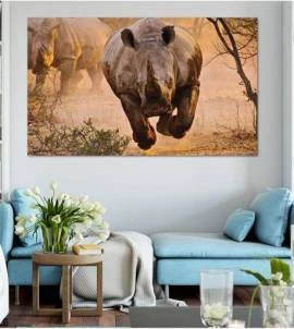Painel Adesivo Rinoceronte