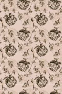 Papel de parede Floral em tons de marrom e rosa chá