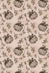 Papel de parede Floral em tons de marrom e rosa chá