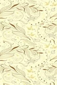Papel de parede floral com fundo amarelo 381-430
